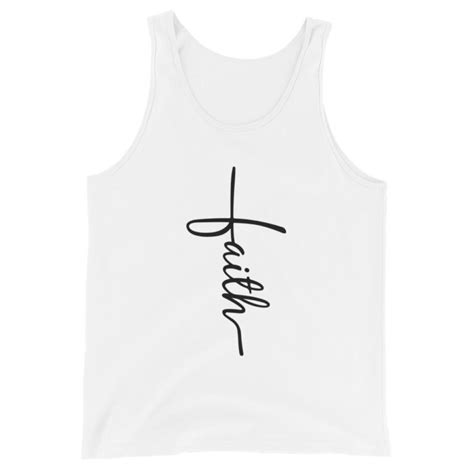 Faith Cross Christian Tank Tops For Women Fabrics Of Faith