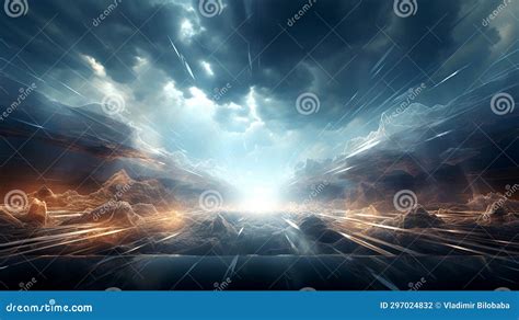 Abstract White Transparent Parallax Perspective Supernatural Divine