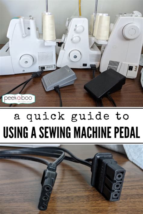 How To Use A Sewing Machine Foot Pedal