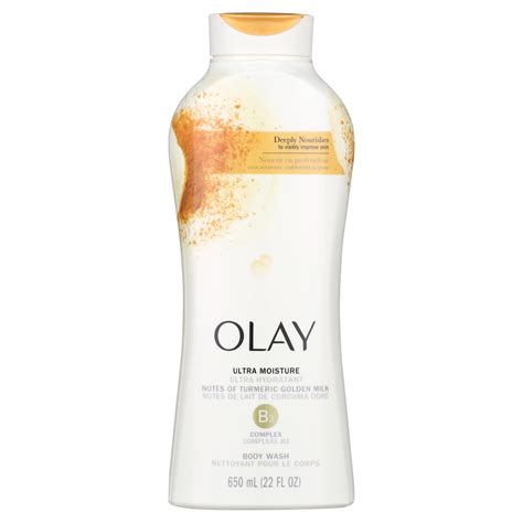 Olay Ultra Moisture Body Wash With Notes Of Turmeric Golden Milk All