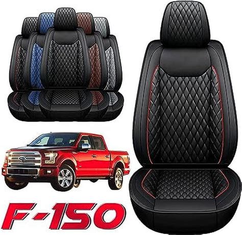 Aotiyer Front And Back Seat Covers For F150 Waterproof Leather Car Seat Covers Full Set