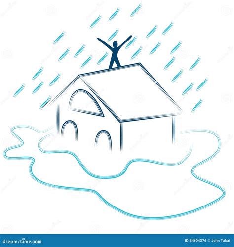 Flash Flood Emergency stock vector. Illustration of flooding - 34604376