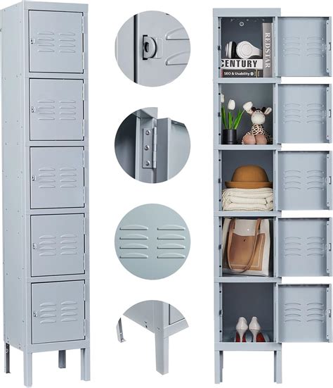 Amazon.com: Metal Lockers for Employees - Storage Locker Cabinet Large ...