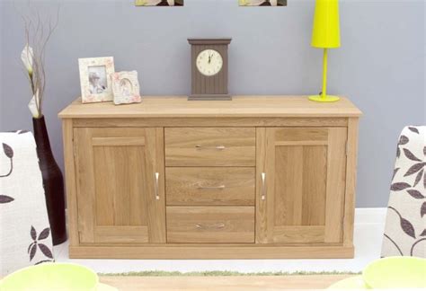 Modern Light Oak Large Sideboard Solid Wood Zurleys