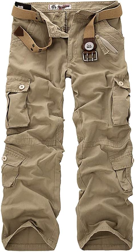 Pantalons Cargo Hommes Coton Sport Multi Poches Epais Outdoor