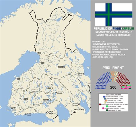 Republic of Finno-Karelia. (bad) lore in comments : r/imaginarymaps