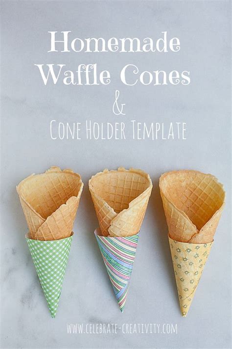 Ice Cream Lovers Will Delight In These Homemade Waffle Cones Cone