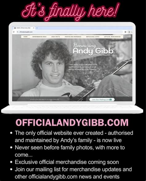 Message from Peta Gibb (daughter of Andy Gibb) - Official Bee Gees Fan ...