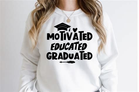 Motivated Educated Graduated Svg By Orpitaroy Thehungryjpeg