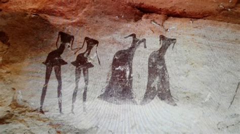 Tassili Najjer Neolithic Cave Paintings In Algeria Youtube