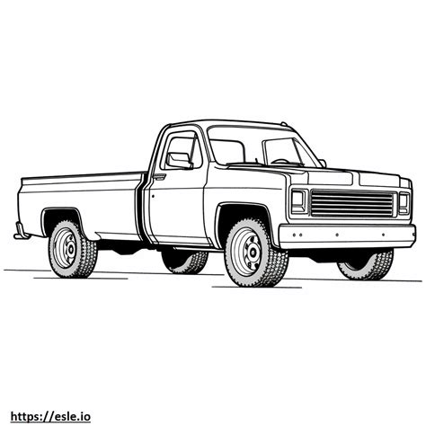 Chevrolet Silverado Cab Chassis 4wd 2024 Coloring Page