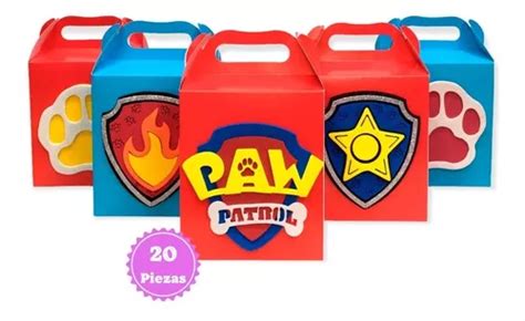 Paquete Cajas Dulceras Con Figuras Paw Patrol De Fomi En Venta En