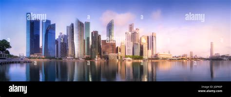 Singapore skyline background Stock Photo - Alamy