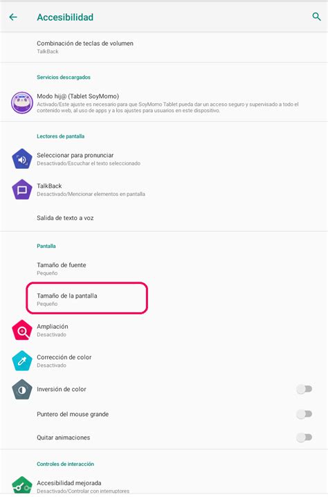 C Mo Cambiar El Tama O De Fuente Y Pantalla De Mi Tablet Soymomo