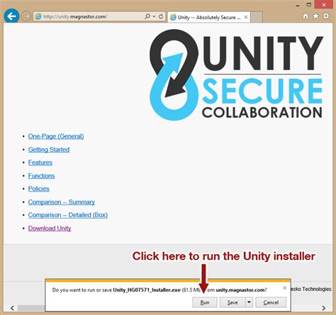 Unity™ User Manual