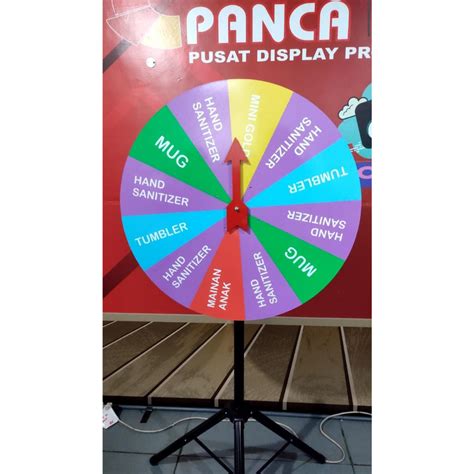 jual roda undian hadiah tripod spin wheels event pameran diameter