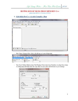 Huong Dan Su Dung Va Debug Voi Dev C Pdf