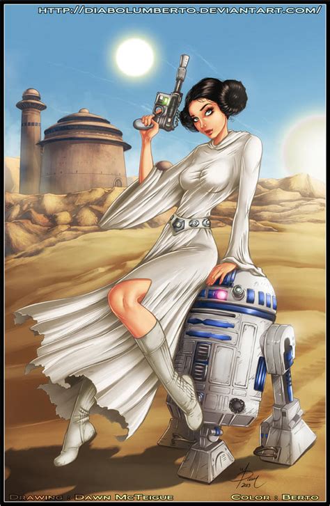 Princess Leia R D By Diabolumberto On Deviantart