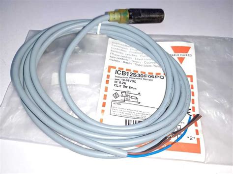 Metallic Carlo Gavazzi Inductive Proximity Sensor Model ICB12S30F06PO