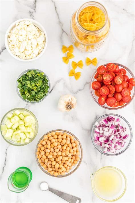 Chickpea Pasta Salad Recipe Build Your Bite