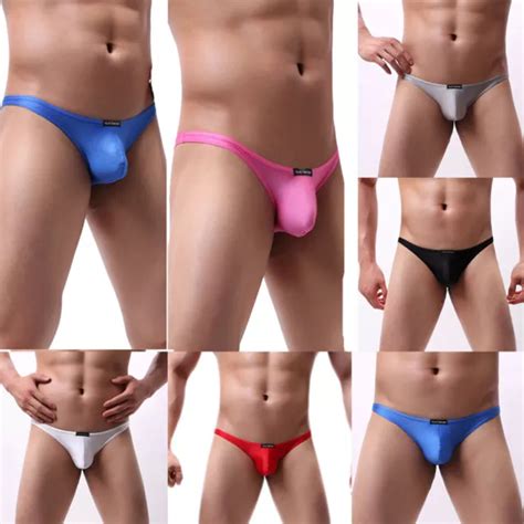 HERRENUNTERWÄSCHE BIKINI SLIPS BULGE BEUTEL Sexy Tangas T Back Höschen B EUR 9 64 PicClick DE