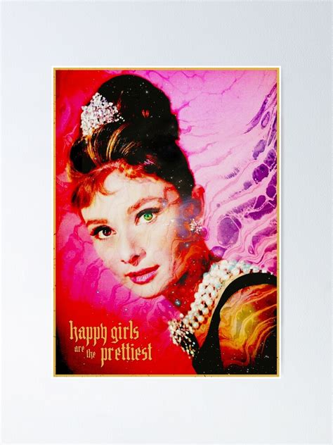 Audrey Hepburn Happy Girls Cosmic Goth Poster For Sale By Betterdaze