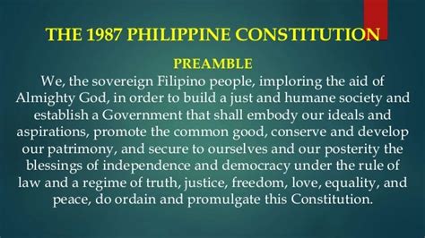 The 1987 Philippine Constitution