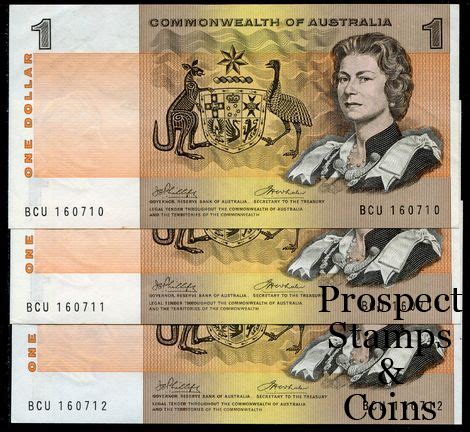 Australian Banknotes Australian Decimal Paper Banknotes 1972 One