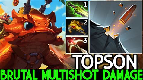 TOPSON Snapfire Brutal Multishot Damage With Daedalus Build Dota 2