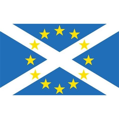 Scotland in Europe Flag | IndyRef2 Flag 5'x3' - Scotland Independence Flag