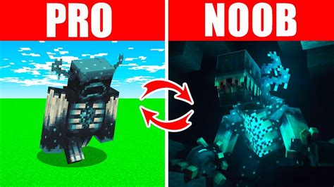 Minecraft Noob Vs Pro Swapped Mutant Warden Survival In Minecraft