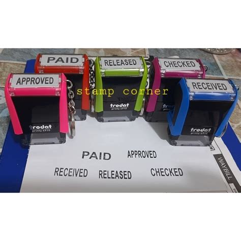 TRODAT 4910 Personalized Self Inking Stamp Shopee Philippines