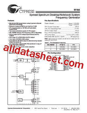 W Datasheet Pdf Cypress Semiconductor