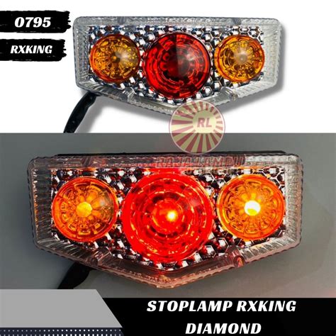 Jual LAMPU STOP RX KING NEW 3 TITIK DIAMOND RUNNING AND FLASH IGAWA