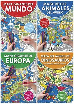 Libro Mapa Gigante Para Colorear T Tulos Mapas Gigantes Para