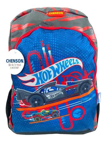 Mochila Y Lapicera Hot Wheels Original Chenson Oferta Uso Rudo En Venta