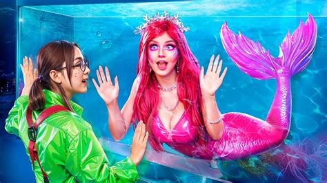 Extreme Mermaid Makeover From Nerd To Popular Mermaid Youtube