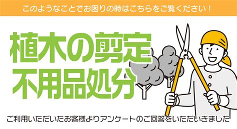 【お客様の声】【アンケート評価】【作業実例】植木の剪定、不用品の回収｜東京都板橋区 さいたま市・上尾市・大宮区・浦和区で不用品回収や遺品