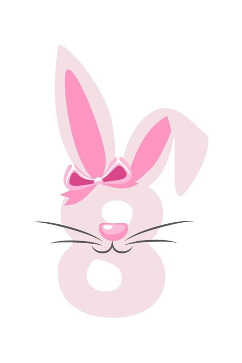 funny bunny number   kids  digit   form   rabbit