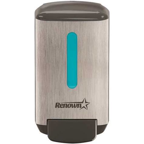 Renown Ren05188 Rb4 Manual Foam Handwash Dispenser Brushed Metallic