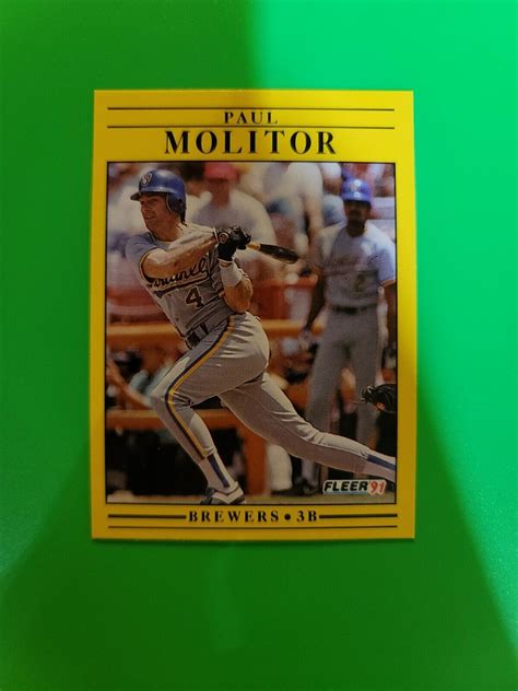 Fleer Paul Molitor Ebay