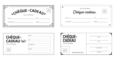 Télécharger Des Cartes Cadeaux Et Des Modèles De Chèques Cadeaux