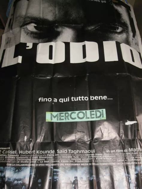 L Odio La Haine Vincent Cassel Poster Manifesto Locandina Film Movie