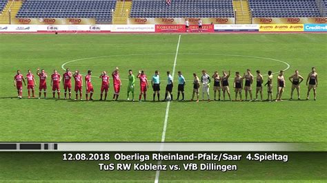 Tus Rw Koblenz Vs Vfb Dillingen Youtube