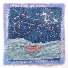 Crosstitch Ideas Slow Stitching Fabric Art Stitching Art