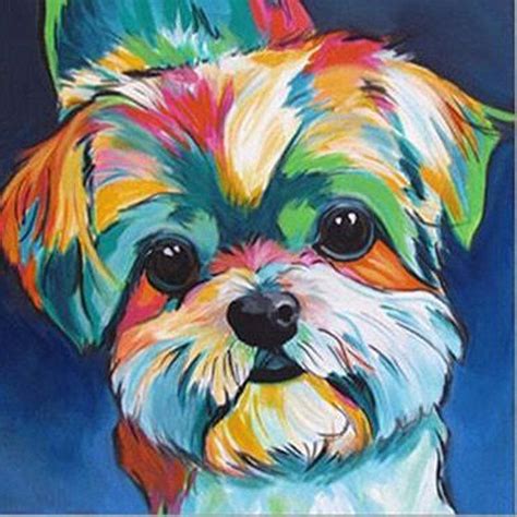 Yorkie Colors Diamond Painting Kit – DIY – Diamond Art Home