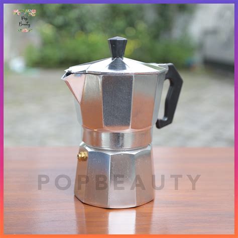 Jual Moka Pot 3 Cups Espresso Coffee Maker Mokapot Alumunium 3 Cups