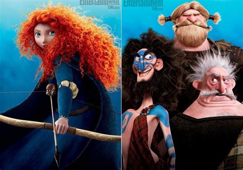 Scottish Actors Four New Character Posters For Brave Revealed