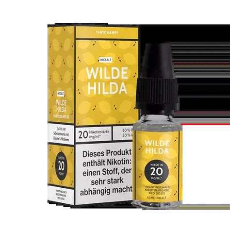 Wilde Hilda Nic Salt Liquid Von Tante Dampf 20 Mg Ml The Vape