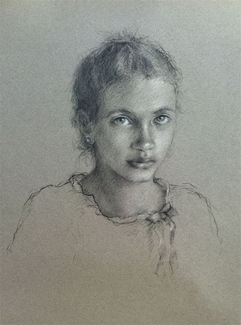 Drawing by Katie O'Hagan, contemporary portrait artist, raised in ...